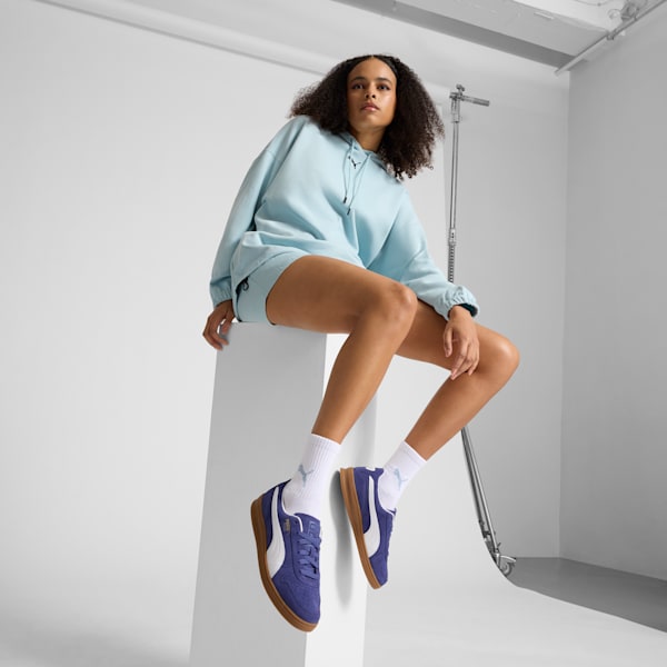 Indoor Soft Sneakers, Blue Crystal-PUMA White, extralarge