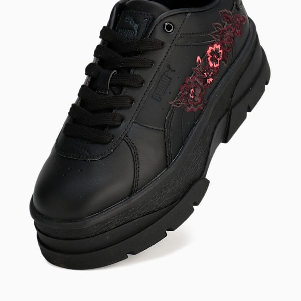 ウィメンズ リヴォ EMB スニーカー, PUMA Black-Salmon-Midnight Plum, extralarge-JPN