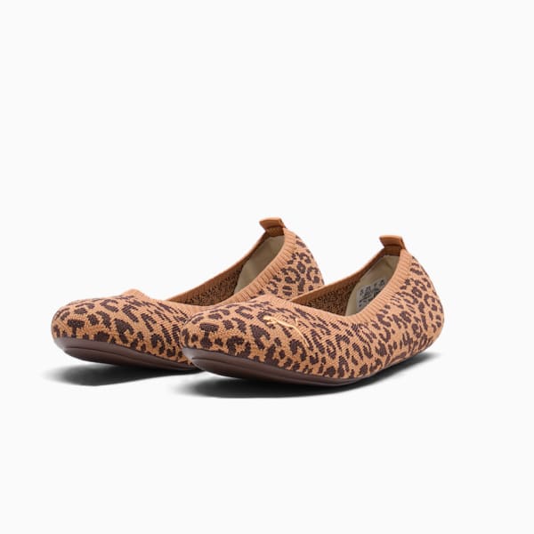 Ballerines Ilana Leopard Femme, Caramel Latte-Alpine Snow, extralarge