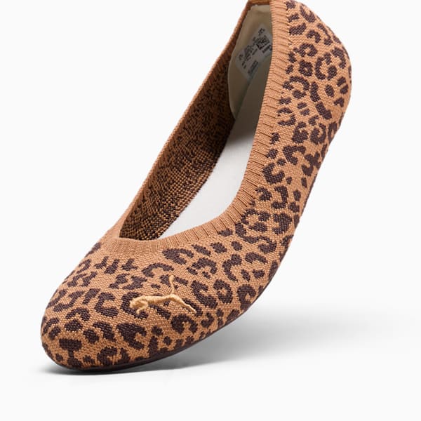 Ballerines Ilana Leopard Femme, Caramel Latte-Alpine Snow, extralarge