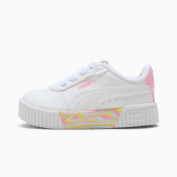 Carina 2.0 Endless Summer Toddlers' Sneakers, PUMA White-Pink Lilac-Lemon Meringue, extralarge