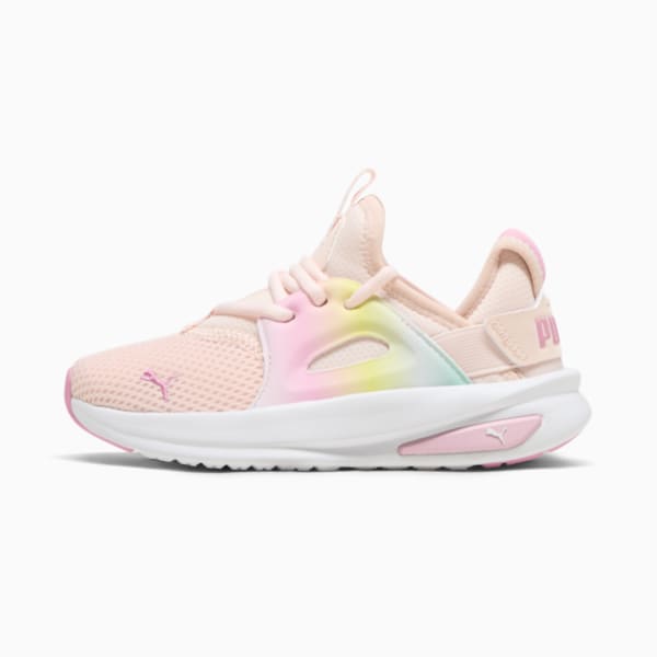 Softride Enzo Evo Sunset Fade Little Kids' Shoes, Island Pink-Mauved Out-PUMA White, extralarge