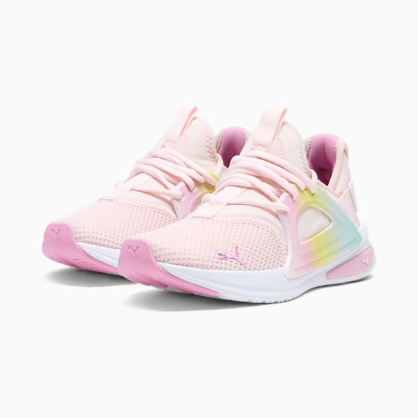 Softride Enzo Evo Sunset Fade Big Kids' Shoes, Island Pink-Mauved Out-PUMA White, extralarge