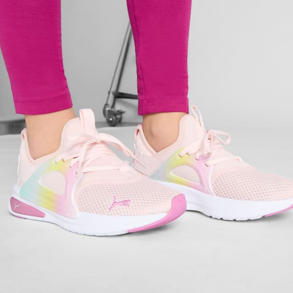 Softride Enzo Evo Sunset Fade Big Kids' Shoes, Island Pink-Mauved Out-PUMA White, extralarge