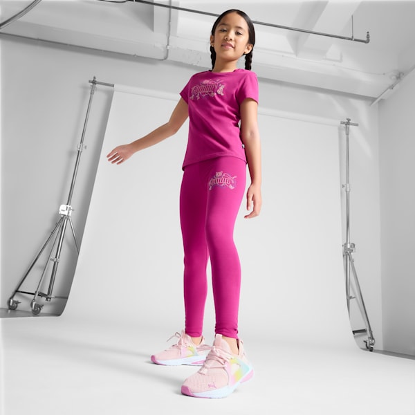 Softride Enzo Evo Sunset Fade Big Kids' Shoes, Island Pink-Mauved Out-PUMA White, extralarge