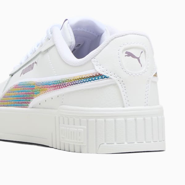 Carina 2.0 Sequins Big Kids' Sneakers, PUMA White-Pale Plum, extralarge
