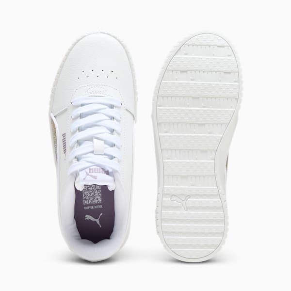 Carina 2.0 Sequins Big Kids' Sneakers, PUMA White-Pale Plum, extralarge