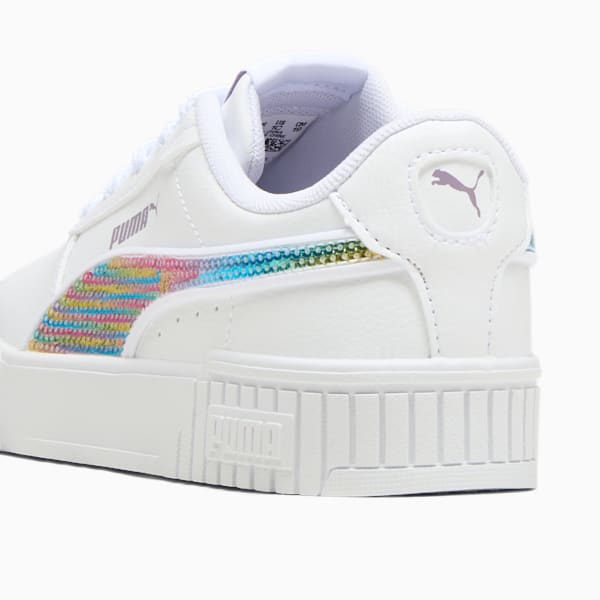 Carina 2.0 Sequins Little Kids' Sneakers, PUMA White-Pale Plum, extralarge