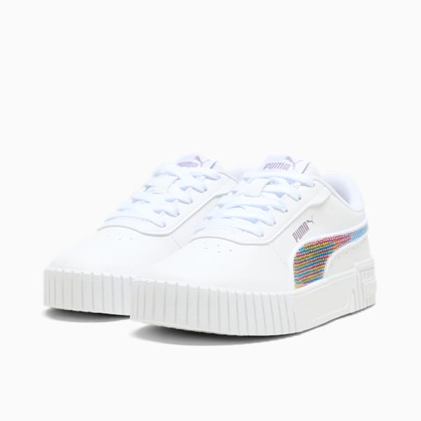 Zapatillas Carina 2.0 Sequins Little Kids, PUMA White-Pale Plum, extralarge