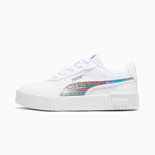 Carina 2.0 Sequins Little Kids' Sneakers, PUMA White-Pale Plum, extralarge