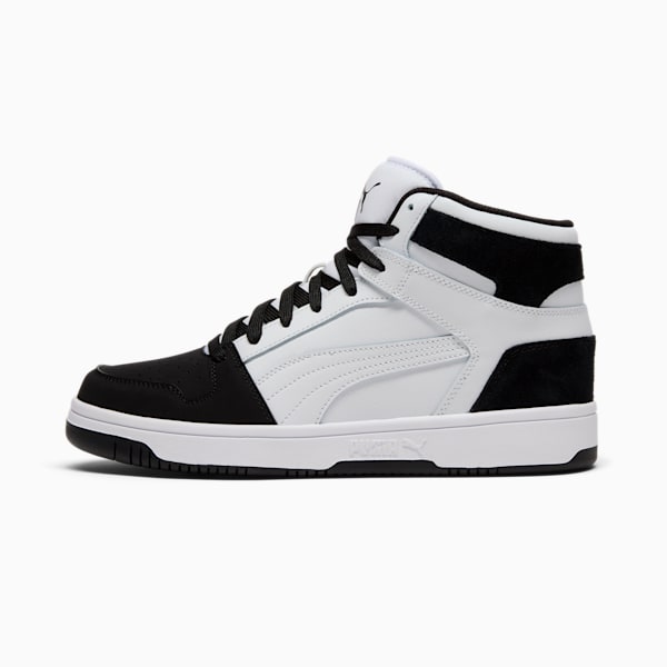 Rebound LayUp SL INK Men's Sneakers, PUMA White-PUMA Black, extralarge