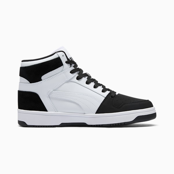 Rebound LayUp SL INK Men's Sneakers, PUMA White-PUMA Black, extralarge