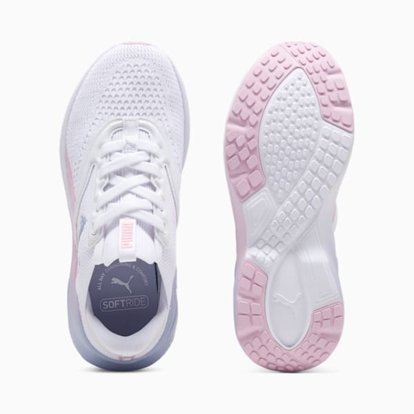 SOFTRIDE Mayve Blurry Dreams Running Shoes Youth, PUMA White-Rose Mauve, extralarge
