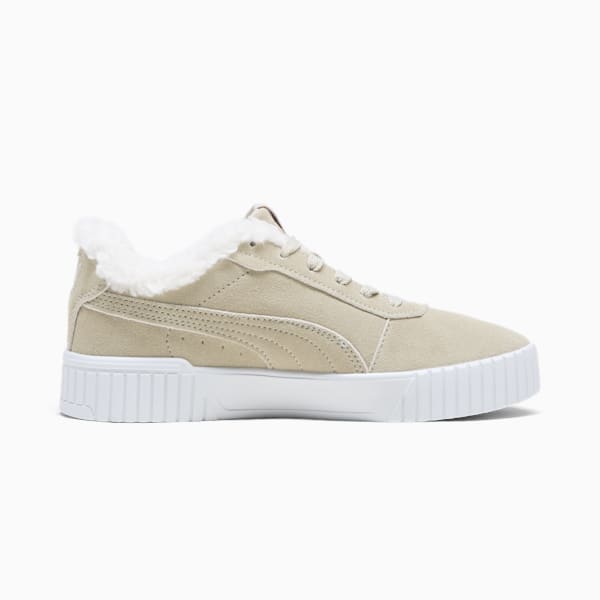 Carina 2.0 Teddy Suede Sneakers Mujer, Desert Dust-Desert Dust-PUMA White, extralarge
