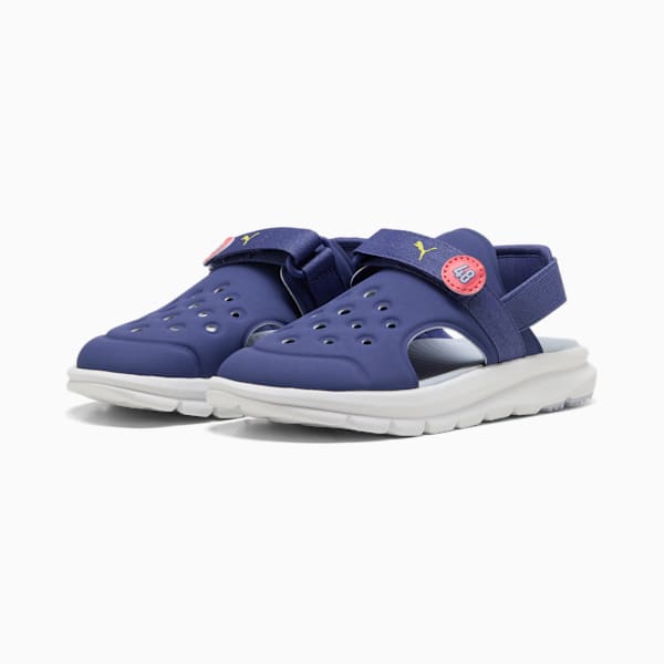 Sandalias Evolve Poised 2 Race para niños pequeños, Blue Crystal-Cool Weather-Lemon Sherbert-Peach Frost, extralarge