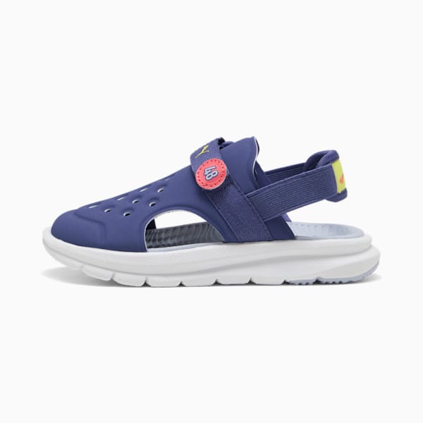 Sandalias Evolve Poised 2 Race para niños pequeños, Blue Crystal-Cool Weather-Lemon Sherbert-Peach Frost, extralarge