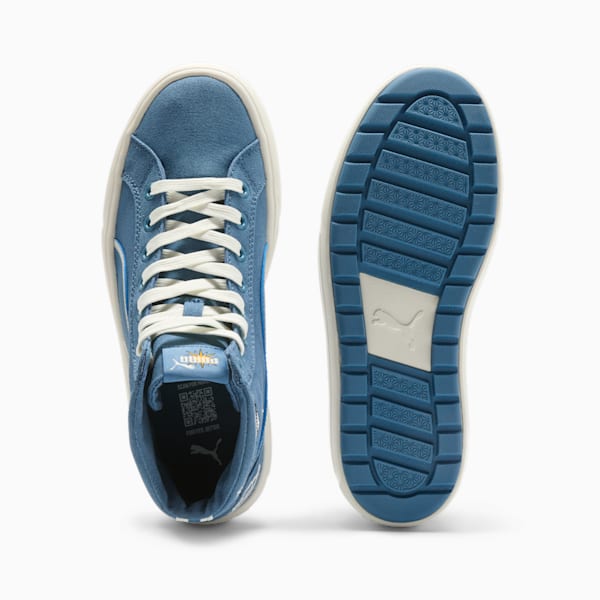 Tenis Kaia 2.0 Mid Novelty para mujer, Blue Horizon-Frosted Ivory-PUMA White, extralarge