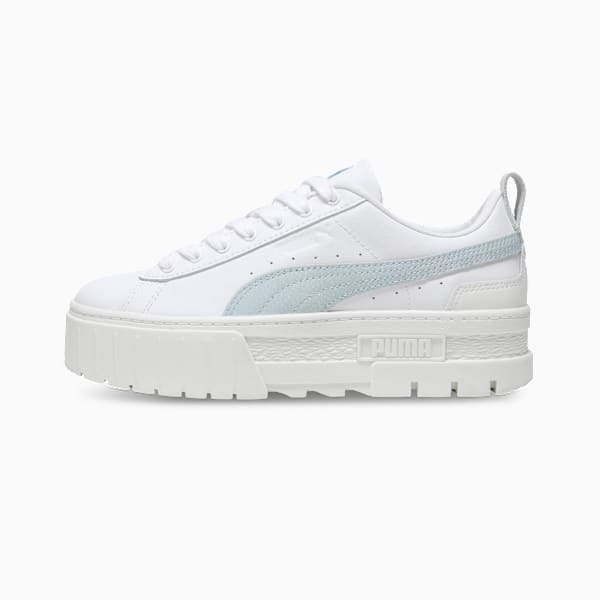 Mayze Lux Women's Sneakers, PUMA White-Sea Glass, extralarge-IND
