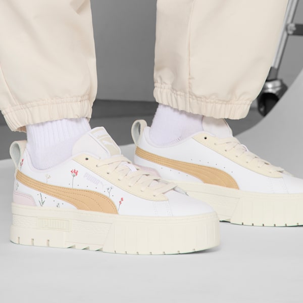 Tenis Mayze Secret Garden para mujer, PUMA White, extralarge