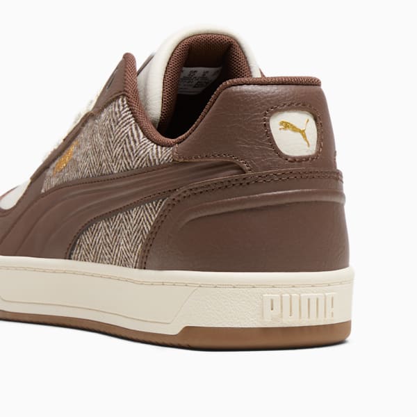 Caven 2.0 Lux Novelty Men's Sneakers, Alpine Snow-Espresso Brown-PUMA Gold, extralarge