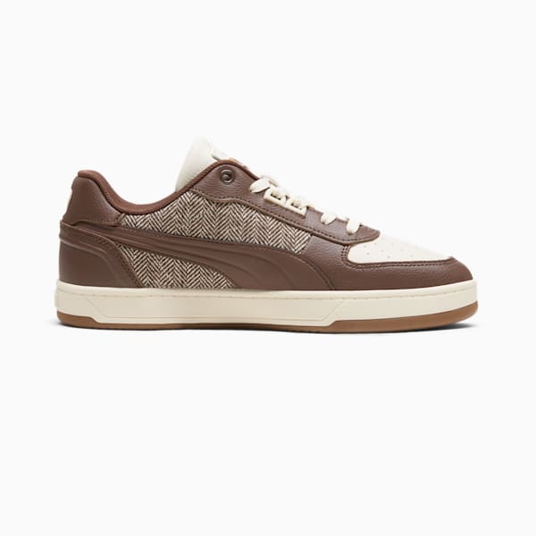 Caven 2.0 Lux Novelty Men's Sneakers, Alpine Snow-Espresso Brown-PUMA Gold, extralarge