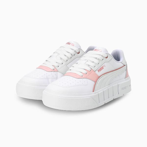 Cali Court Luxe Women's Sneakers, PUMA White-Frosted Ivory, extralarge-IND