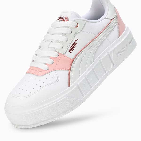 Cali Court Luxe Women's Sneakers, PUMA White-Frosted Ivory, extralarge-IND