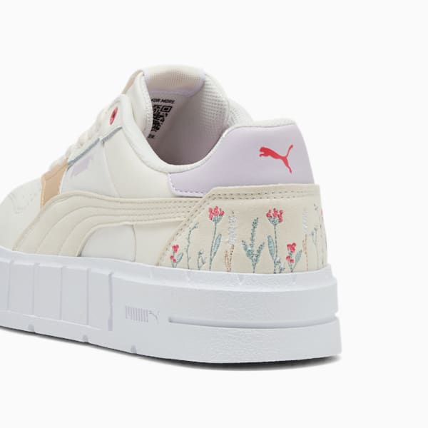 Tenis Cali Court Secret Garden para mujer, Warm White-PUMA White, extralarge