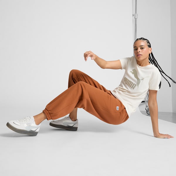 Tenis Palermo Moda Glam Athletics para mujer, Feather Gray-Shadow Gray, extralarge