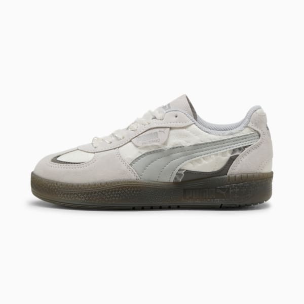 Tenis Palermo Moda Glam Athletics para mujer, Feather Gray-Shadow Gray, extralarge