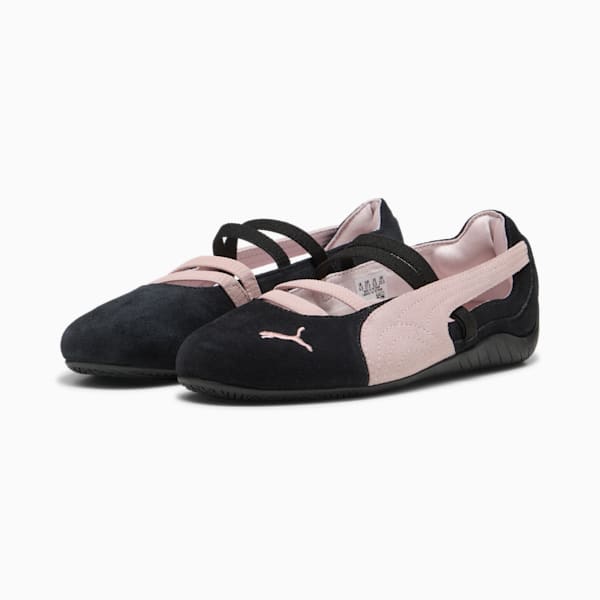 Tenis de gamuza para mujer Speedcat Ballet, PUMA Black-Mauve Mist, extralarge