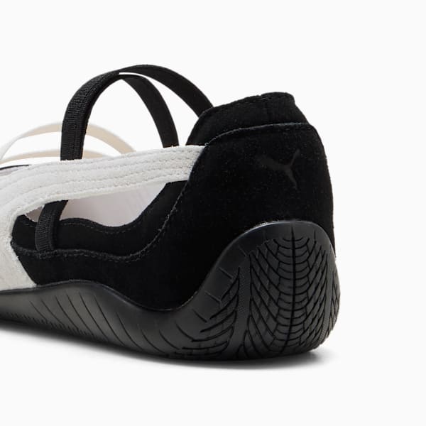 Balerinas Speedcat Gamuza para mujer, PUMA Black-PUMA White-Warm White, extralarge