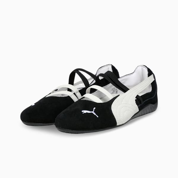 Speedcat Suede Ballet Women's Shoes, PUMA Black-PUMA White-Warm White, extralarge-IND