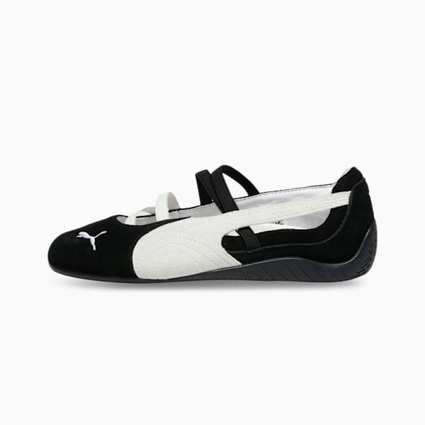 Speedcat Suede Ballet Women's Shoes, PUMA Black-PUMA White-Warm White, extralarge-IND