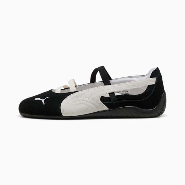 Speedcat Ballet Suede Women's Shoes, PUMA Black-PUMA White-Warm White, extralarge