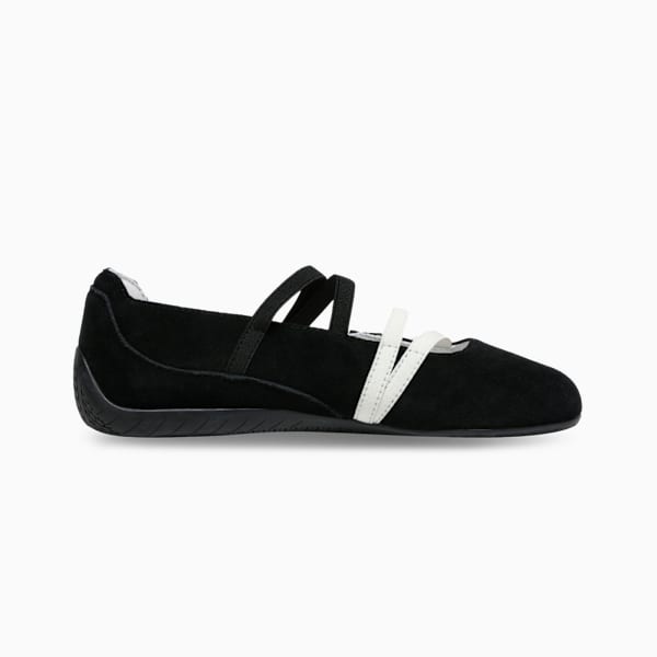 Speedcat Suede Ballet Women's Shoes, PUMA Black-PUMA White-Warm White, extralarge-IND