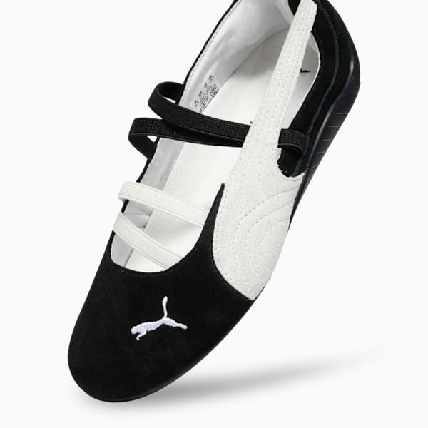 Speedcat Suede Ballet Women's Shoes, PUMA Black-PUMA White-Warm White, extralarge-IND