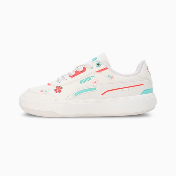 TORI Bubble Bloom Youth Shoes, Warm White-Mint-Salmon, extralarge-IND