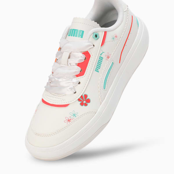 TORI Bubble Bloom Youth Shoes, Warm White-Mint-Salmon, extralarge-IND