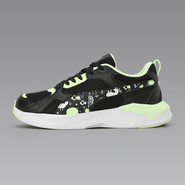 X- RAY Zinggo Youth Shoes, PUMA Black-Fizzy Apple-PUMA White, extralarge-IND