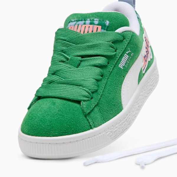 Tenis Suede XL Cats Club para niños, Archive Green-PUMA White, extralarge