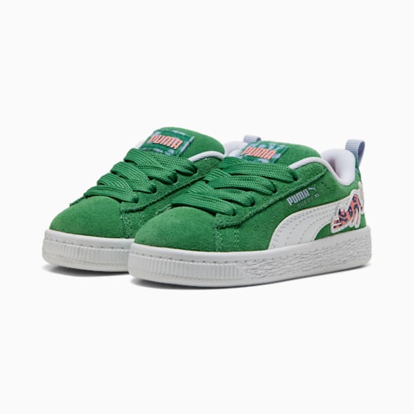 Tenis Suede XL Cats Club para niños, Archive Green-PUMA White, extralarge