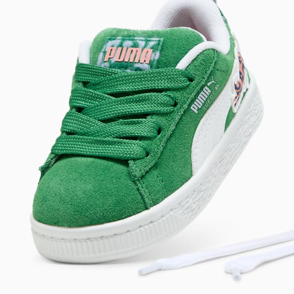 Tenis Suede XL Cats Club para niños, Archive Green-PUMA White, extralarge