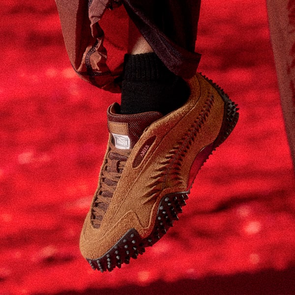 PUMA x ARIES Mostro Craft Shoes, Mahogany-Teak, extralarge