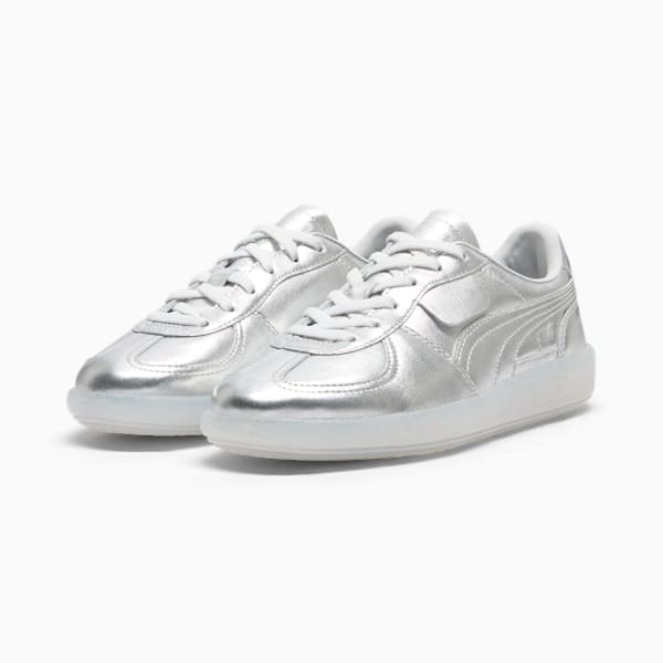 Palermo Chrome Big Kids' Sneakers, PUMA Silver-Feather Gray, extralarge