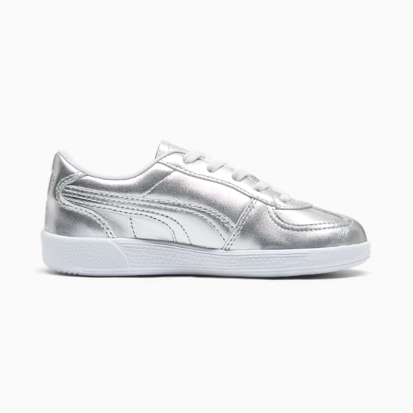 Palermo Chrome Zapatillas deportivas para niños pequeños, PUMA Silver-Feather Gray, extralarge