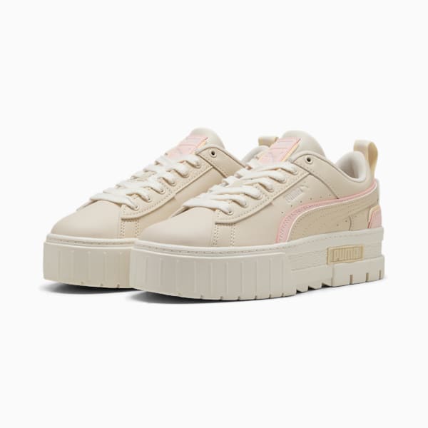 Tenis Mayze UT Muted Animal para mujer, Alpine Snow-Island Pink-Creamy Vanilla, extralarge