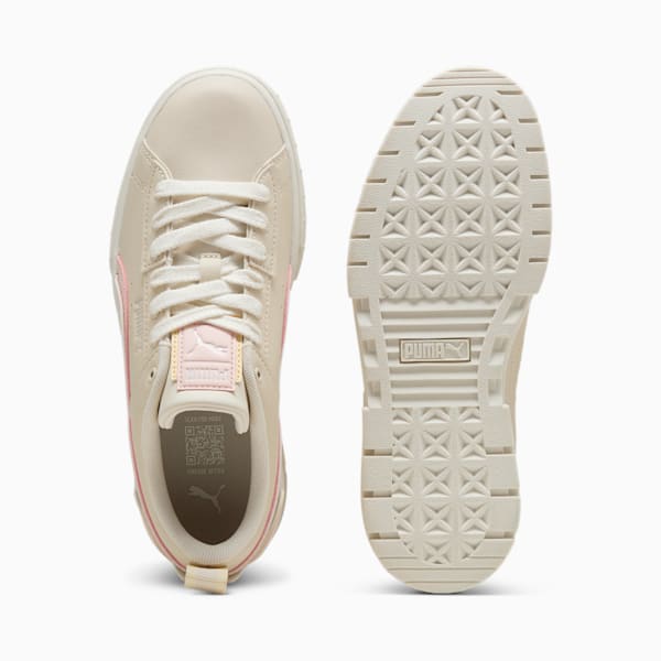 Tenis Mayze UT Muted Animal para mujer, Alpine Snow-Island Pink-Creamy Vanilla, extralarge