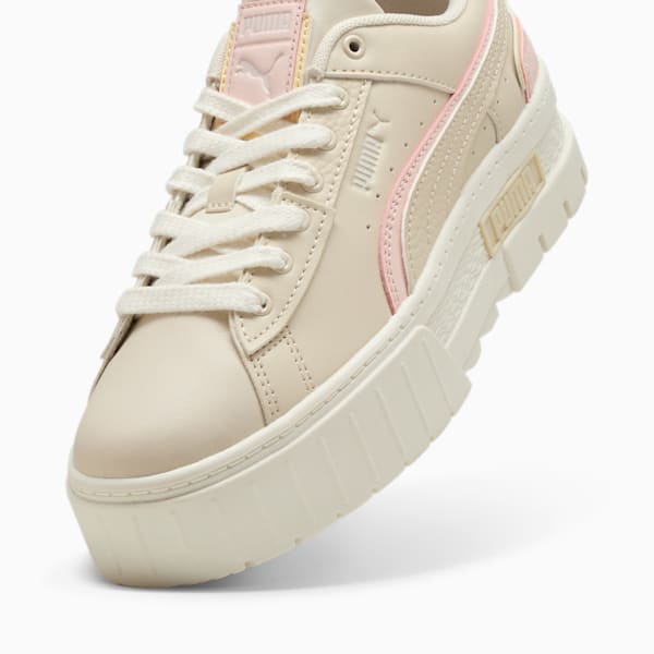 Tenis Mayze UT Muted Animal para mujer, Alpine Snow-Island Pink-Creamy Vanilla, extralarge