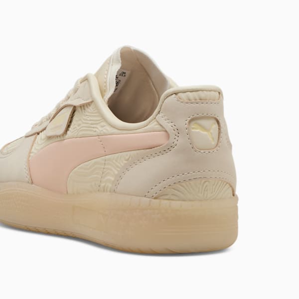 Tenis Palermo Moda Muted Animal para mujer, Alpine Snow-Island Pink-Creamy Vanilla, extralarge